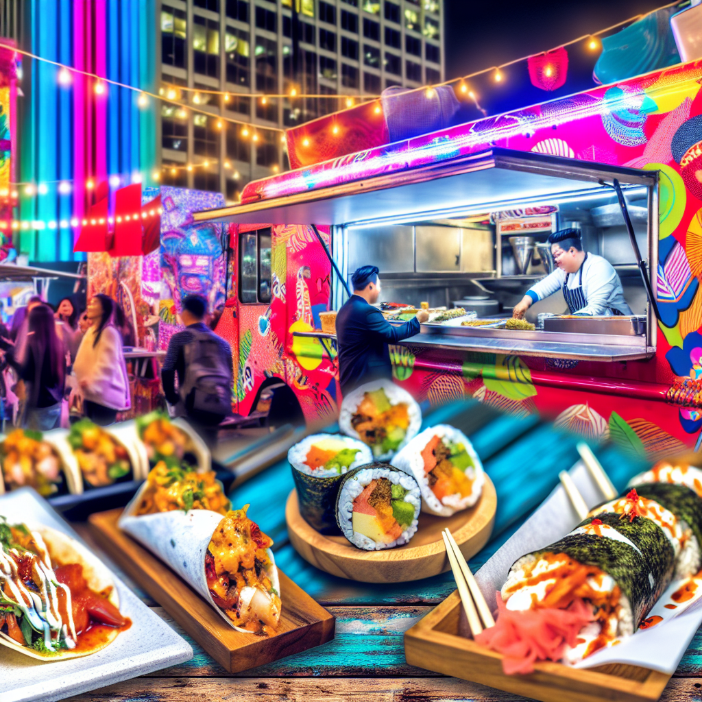 Fusion food truck dishes showcasing creativity and cultural diversity