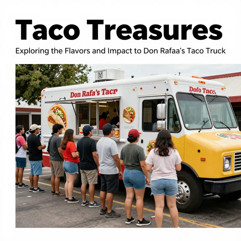 Enjoying delicious tacos from Don Rafa’s Taco Shop in a vibrant outdoor setting.