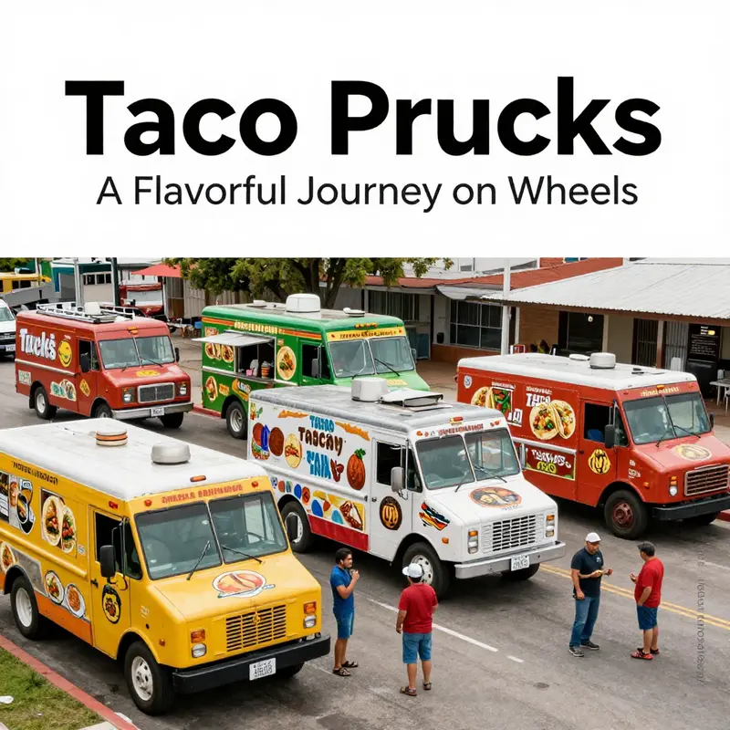 A vibrant taco truck offering a variety of delicious tacos with fresh ingredients.