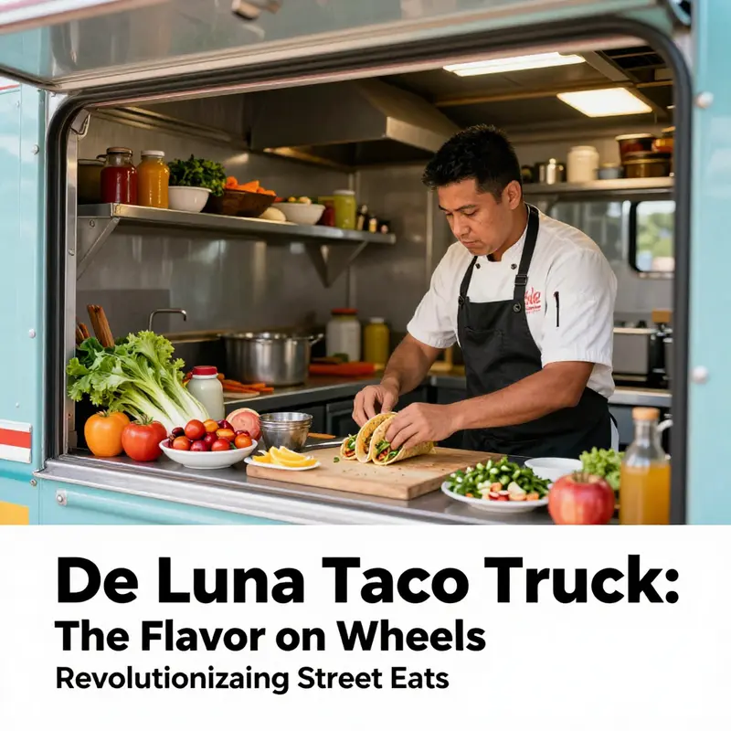 The De Luna Taco Truck attracts a diverse crowd, embodying the essence of street food in Chicago.