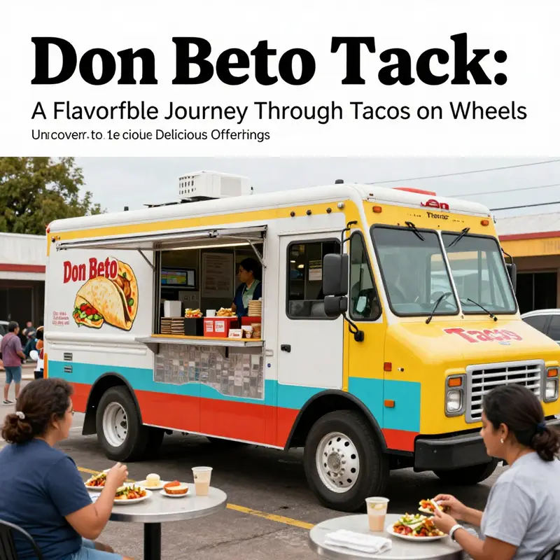 Don Beto Taco Truck serving happy customers in a colorful environment, showcasing the joy of street food.