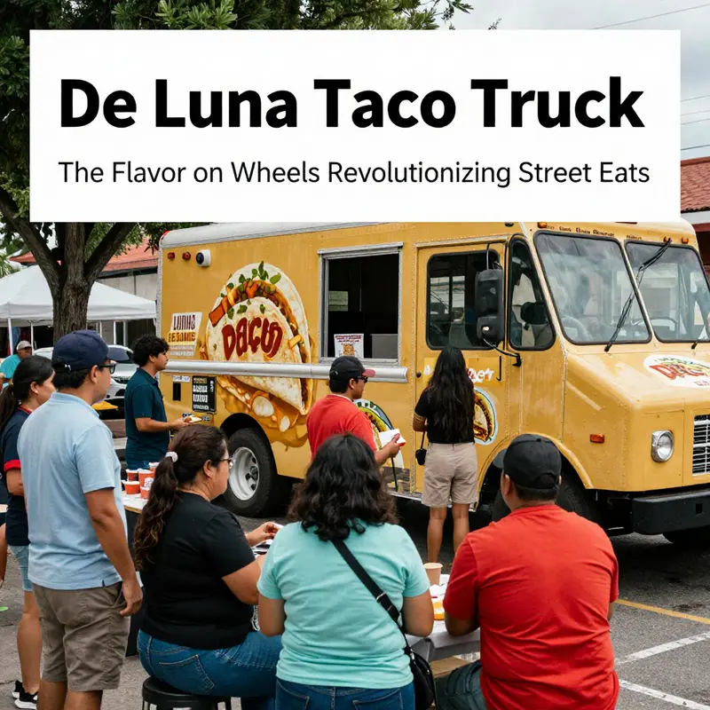 The De Luna Taco Truck attracts a diverse crowd, embodying the essence of street food in Chicago.