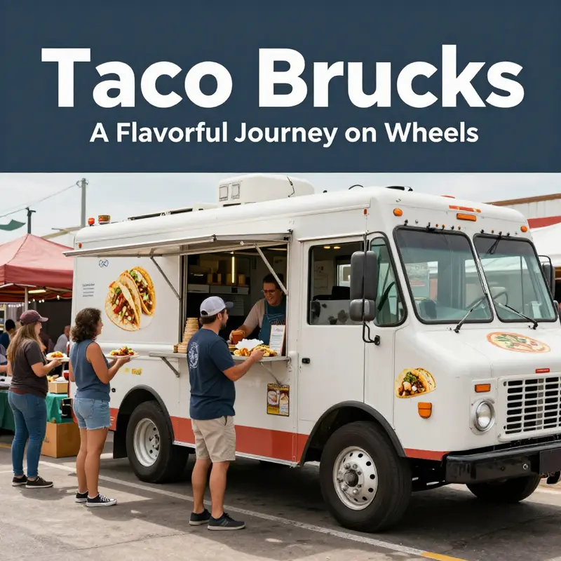 A vibrant taco truck offering a variety of delicious tacos with fresh ingredients.