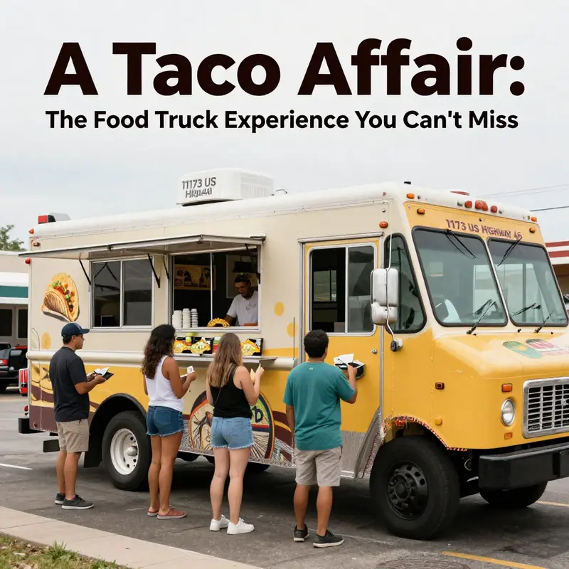 A colorful array of tacos served at A Taco Affair food truck, featuring fresh ingredients and traditional flavors.