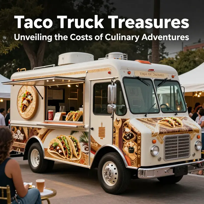 A basic taco cart ready to serve fresh, mouth-watering tacos at a bustling farmers’ market.