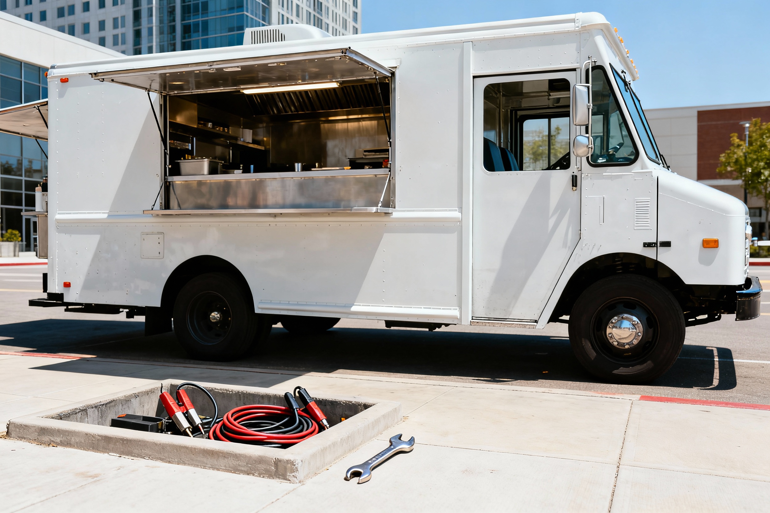 Hero maintenance scene food truck image