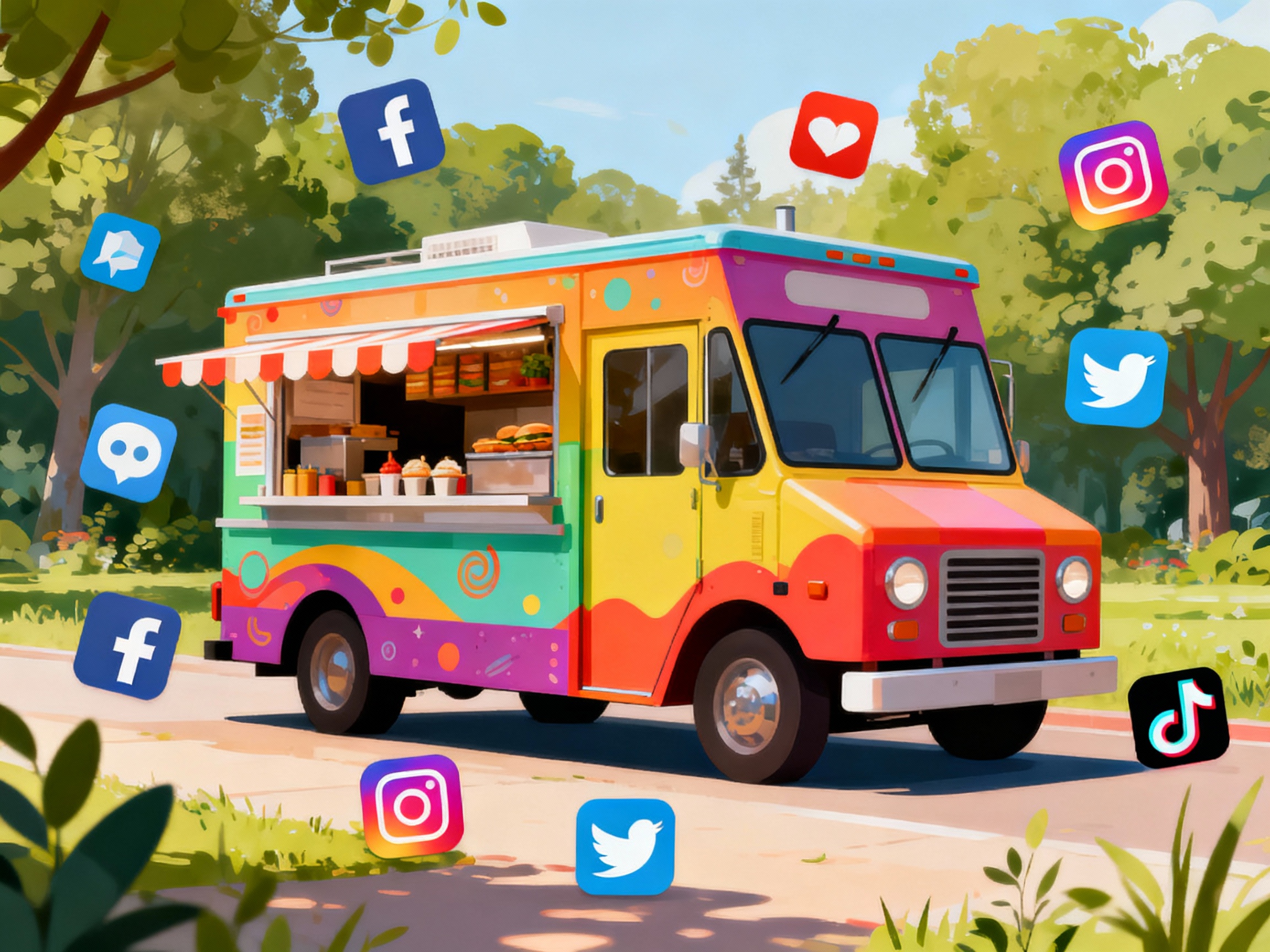 Food truck and social media engagement