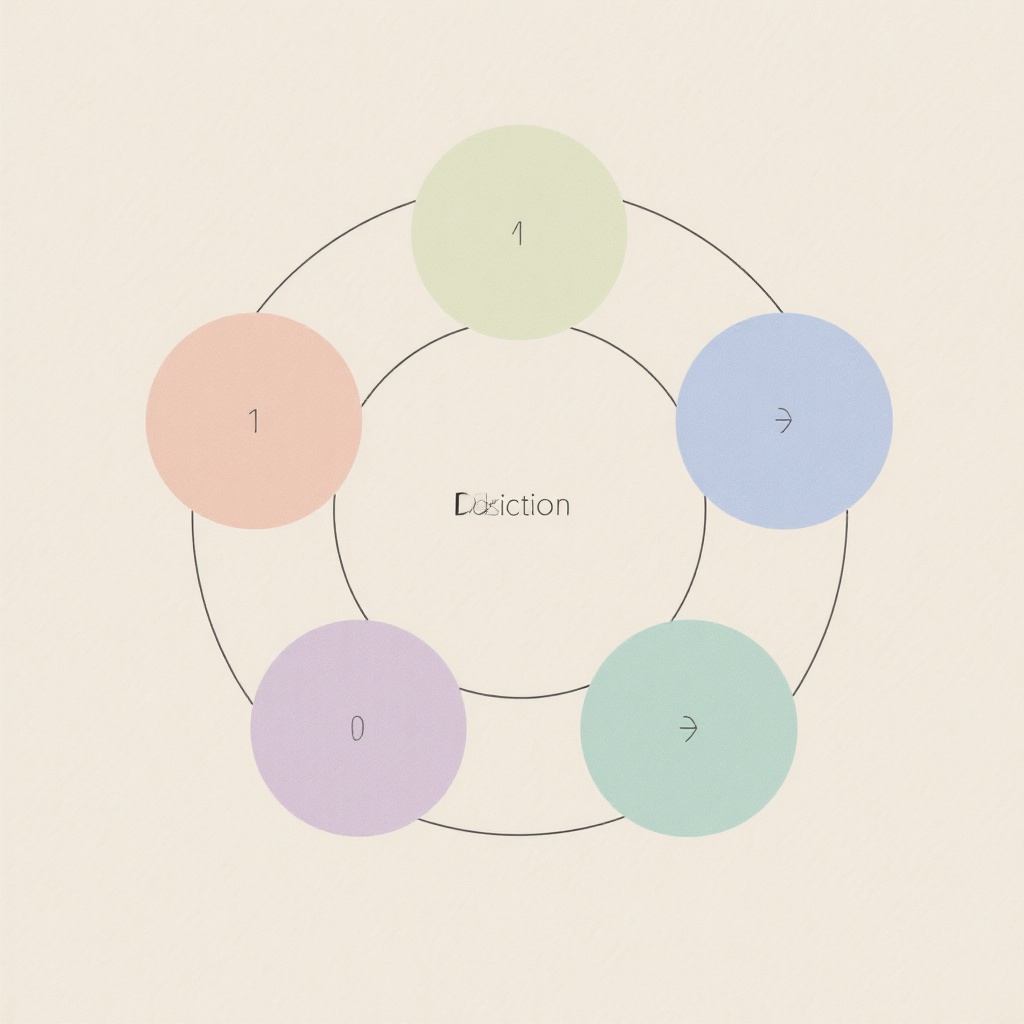 Abstract circular decision circles