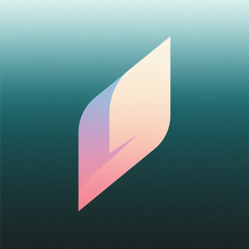 Abstract diagonal gradient representing decision path