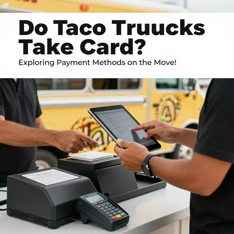 A lively taco truck environment where diverse payment methods are utilized.