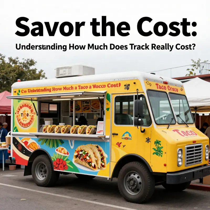 The initial costs of a taco truck laid out with visual appeal.