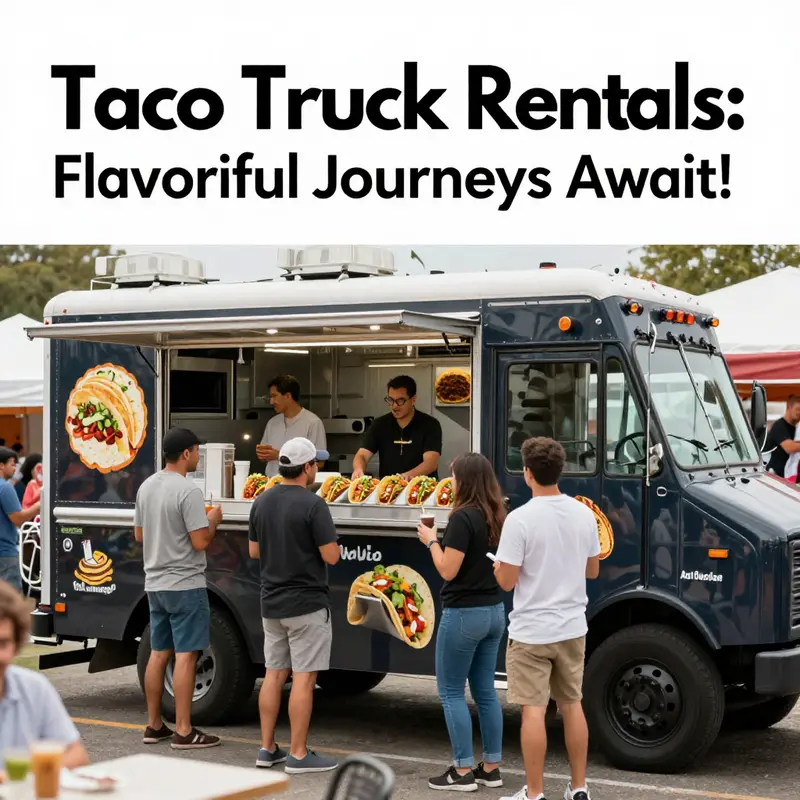 Understanding the costs involved in renting a taco truck.