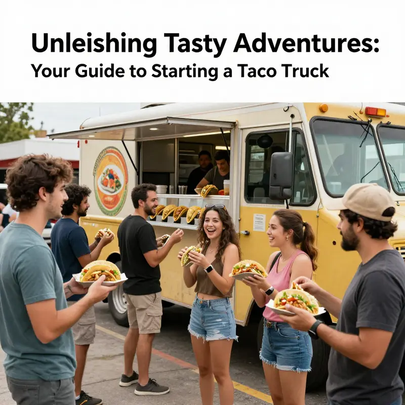 Engaging customers in front of a colorful taco truck, representative of market research in action.