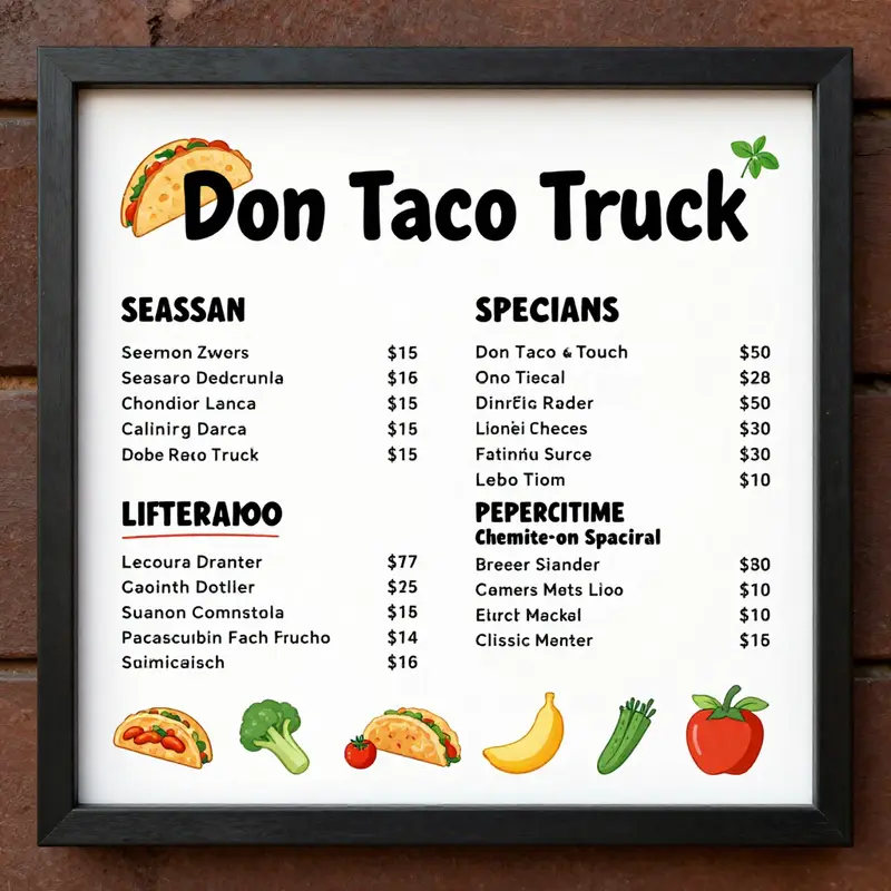 Assorted traditional tacos representing the authentic menu of Don Taco Truck.