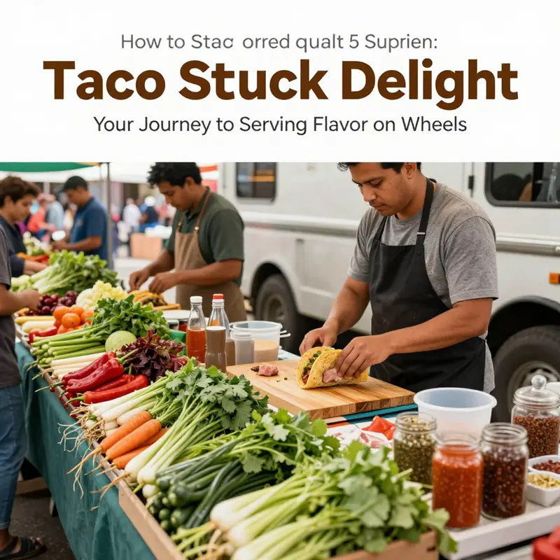 An overview of a detailed taco truck business plan, showcasing essential strategies and unique taco offerings.