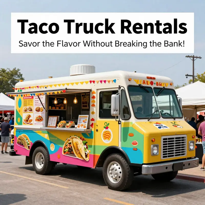 A glimpse into the vibrant world of taco truck rentals and their pricing structure.