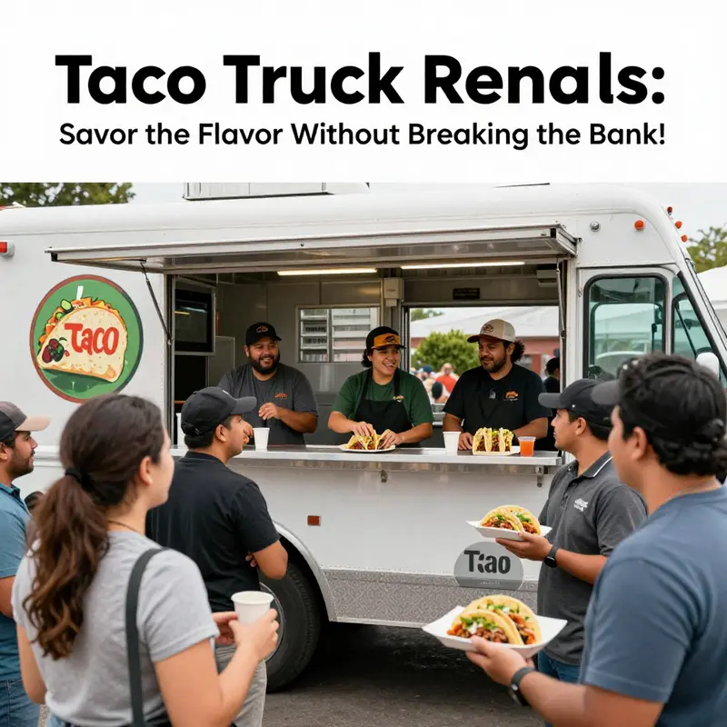 A glimpse into the vibrant world of taco truck rentals and their pricing structure.