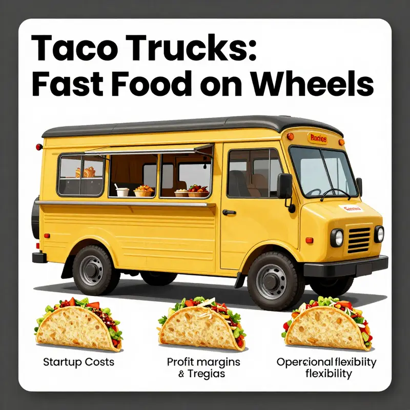 Taco trucks serve delicious Mexican fast food on-the-go in bustling urban environments.