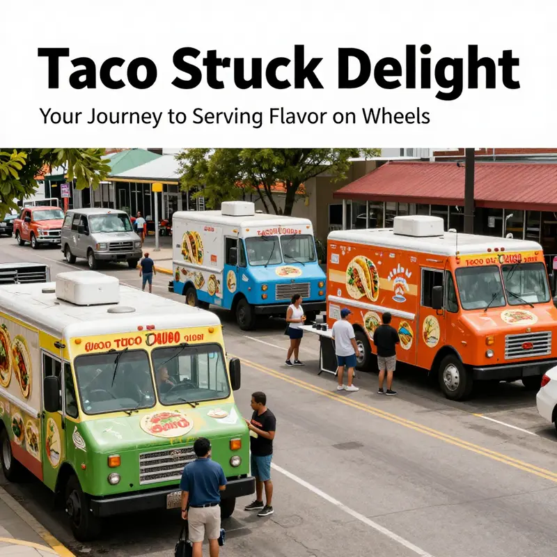 An overview of a detailed taco truck business plan, showcasing essential strategies and unique taco offerings.