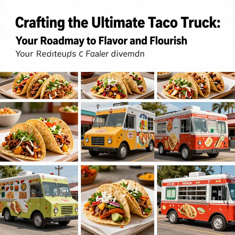 Diverse taco trucks showcasing a blend of traditional and innovative taco concepts.