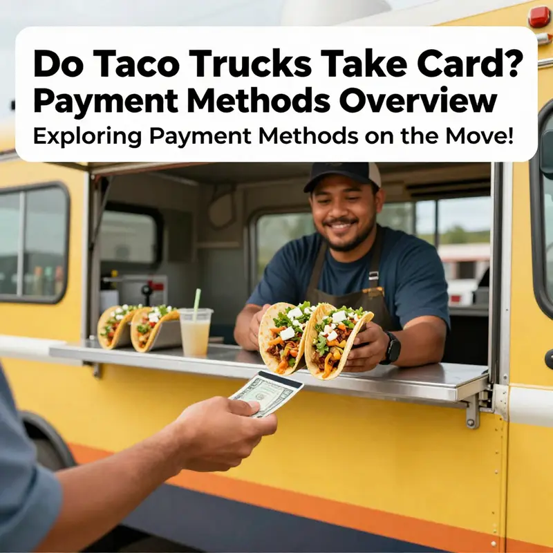 A lively taco truck environment where diverse payment methods are utilized.