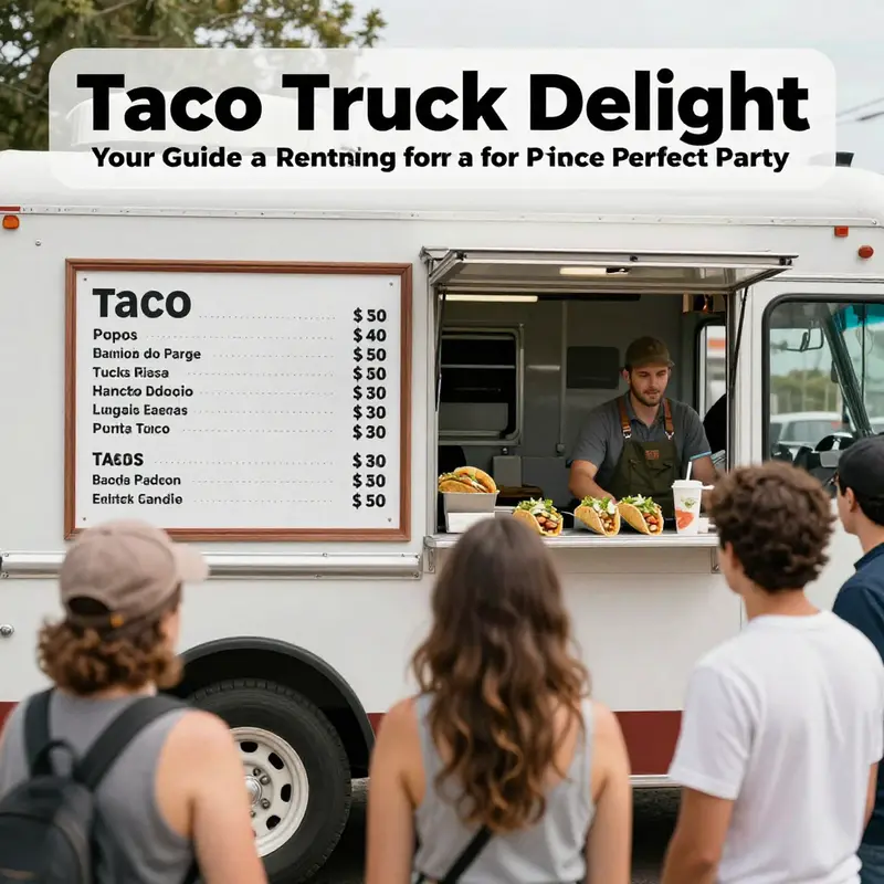 Factors influencing the rental cost of taco trucks include menu options and service quality.