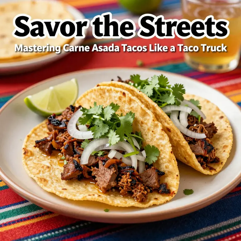 Colorful ingredients ready for an authentic carne asada marinade, showcasing the key components for flavor.