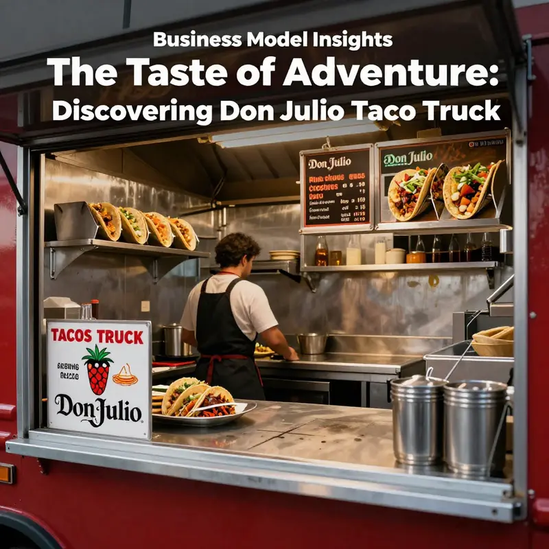 The lively atmosphere around Don Julio Taco Truck, where taco lovers gather for a taste of authentic flavors.