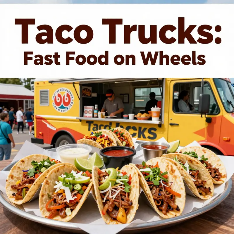 The variety of offerings from taco trucks highlights their fast food nature.