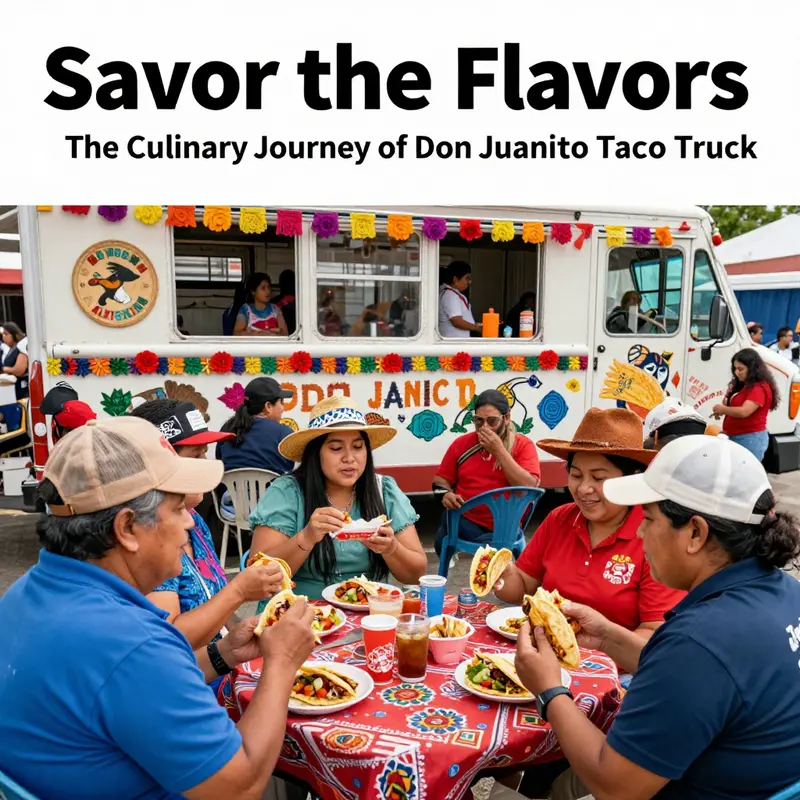 A vibrant array of tacos from Don Juanito Taco Truck, highlighting their authentic Mexican menu.