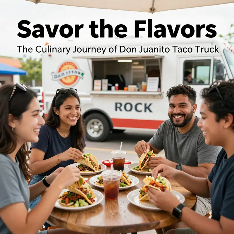 A vibrant array of tacos from Don Juanito Taco Truck, highlighting their authentic Mexican menu.