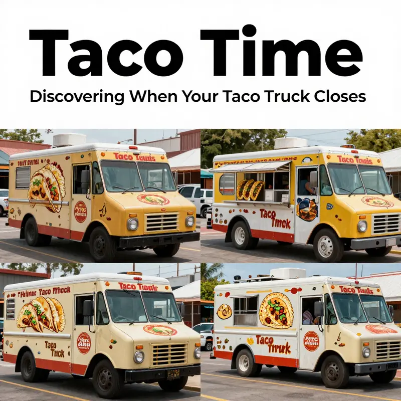 Every taco truck has its own unique closing time, impacting when taco lovers can indulge in their favorite meals.