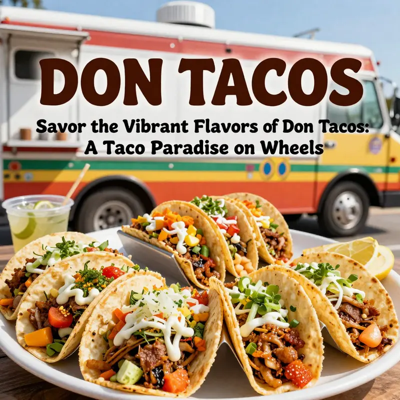 A delightful assortment of customizable tacos, reflecting the vibrant flavors at Don Tacos.