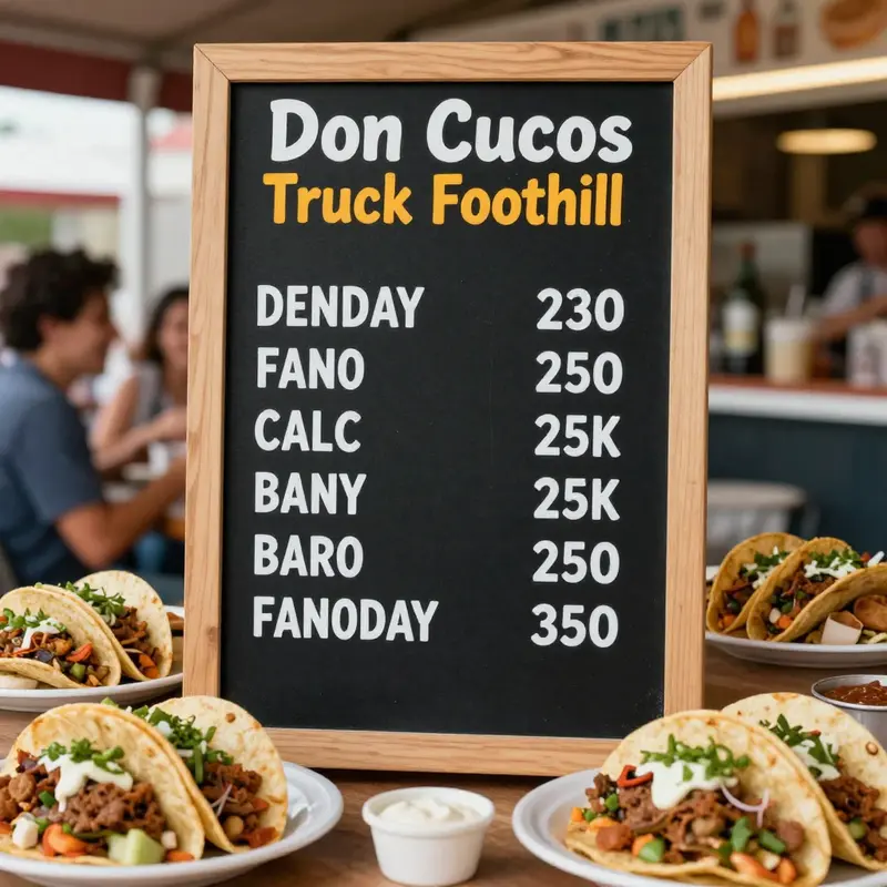 Don Cucos Taco Truck attracts diverse clientele with its prime location and inviting atmosphere.