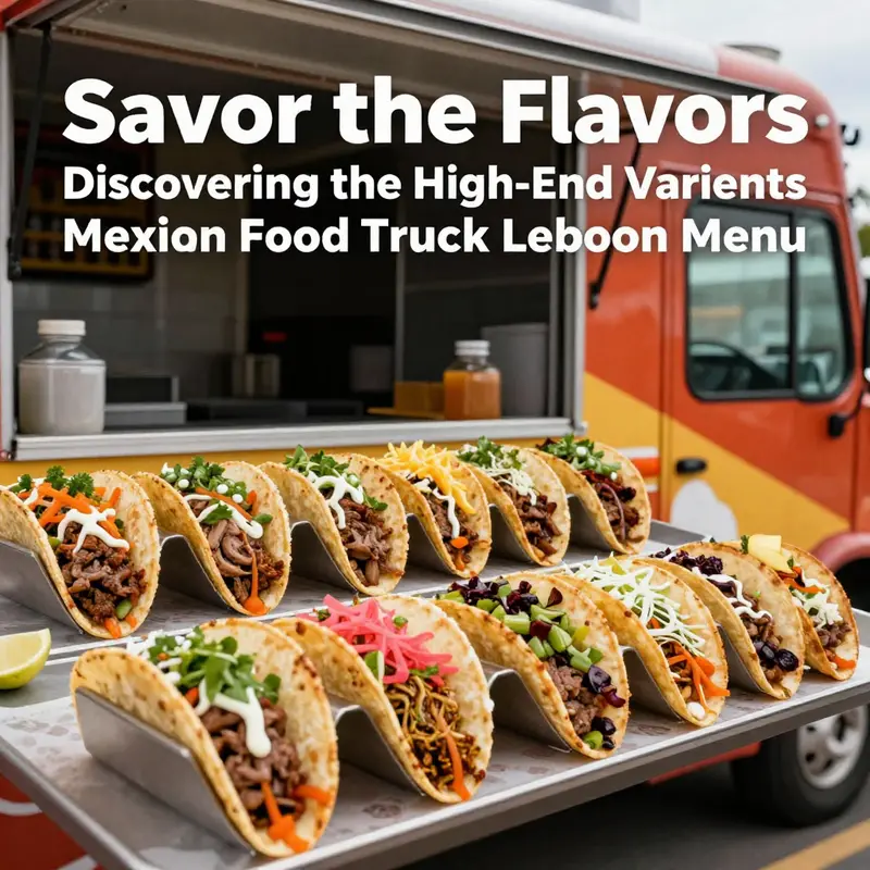 An inviting display of Don Tacos’ traditional al pastor tacos alongside gourmet options, highlighting the variety available.