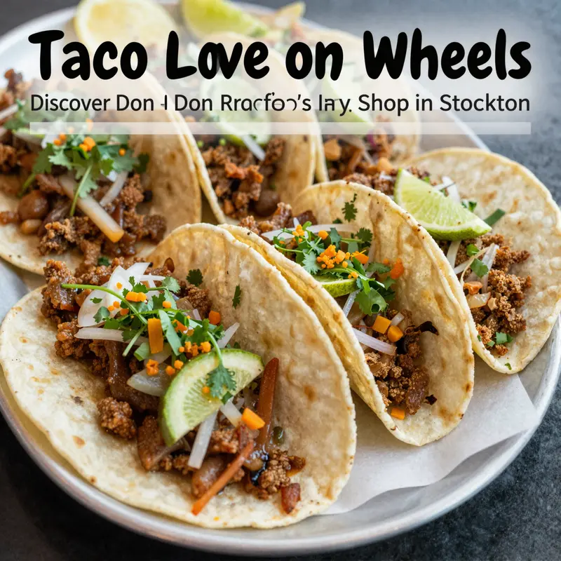 Don Rafa’s Taco Truck, the local favorite, serving up joy and delicious tacos in Stockton.