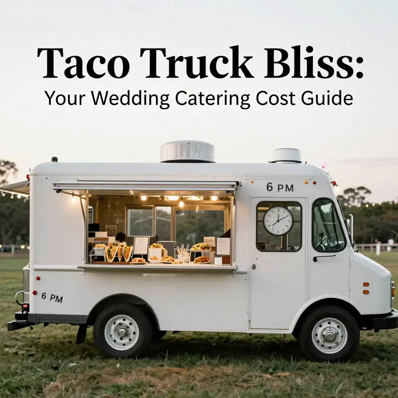 Understanding the cost breakdown for renting a taco truck for your wedding.