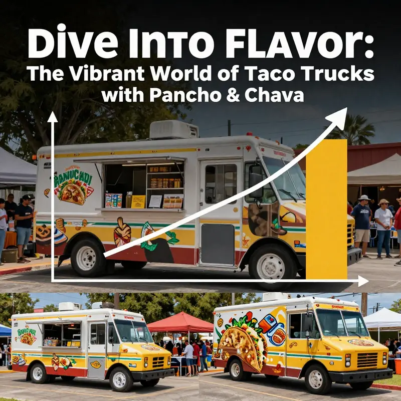 Pancho & Chava Taco Truck serving happy customers at a local event.