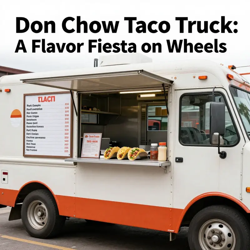 The Don Chow Taco Truck bustling with life and delicious flavors.