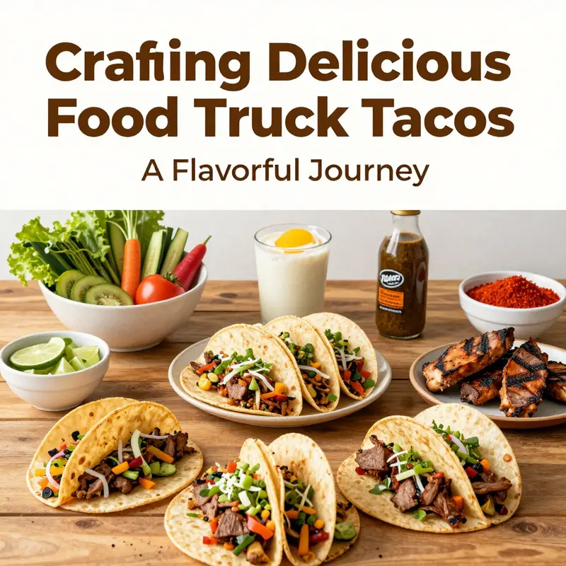 A variety of fresh ingredients essential for crafting mouthwatering food truck tacos, reflecting the colorful nature of taco culture.