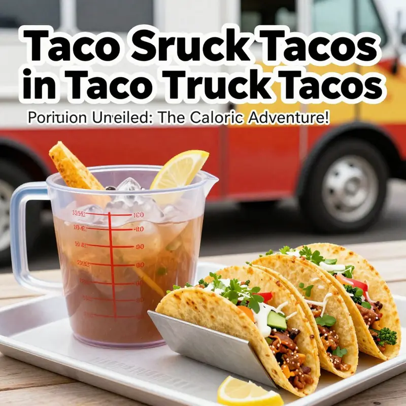 The delicious caloric breakdown of chicken tacos served fresh from a taco truck.