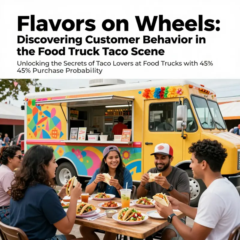 A bustling food truck environment with customers savoring tacos and burritos, encapsulating the spirit of culinary adventure.