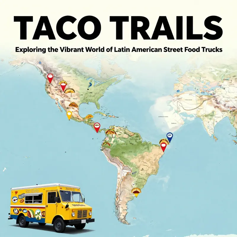 A food truck showcasing the vibrant essence of Latin American cultural traditions through tacos.
