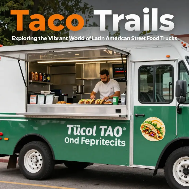 A food truck showcasing the vibrant essence of Latin American cultural traditions through tacos.