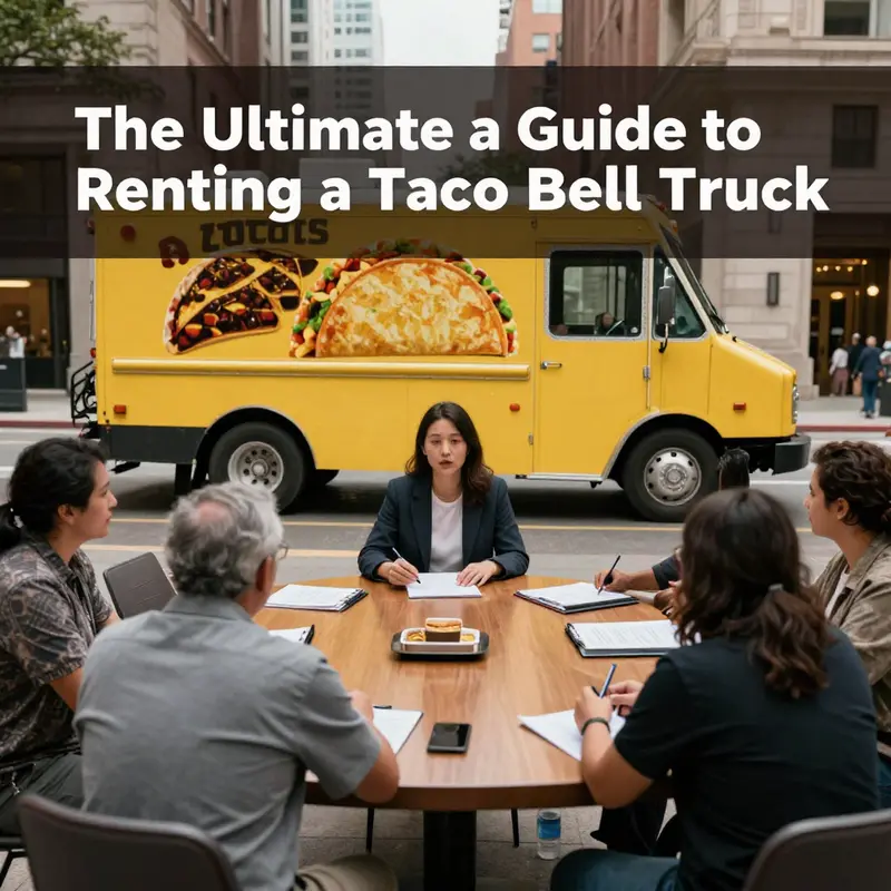 A lively food festival showcasing a bustling scene featuring taco lovers at a food truck.