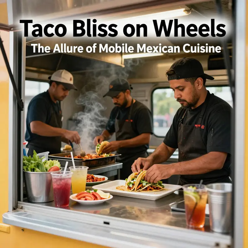 Food trucks serving delectable tacos and burritos bring joy to food lovers everywhere.