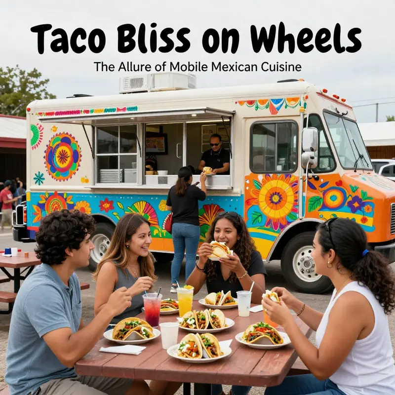 Food trucks serving delectable tacos and burritos bring joy to food lovers everywhere.