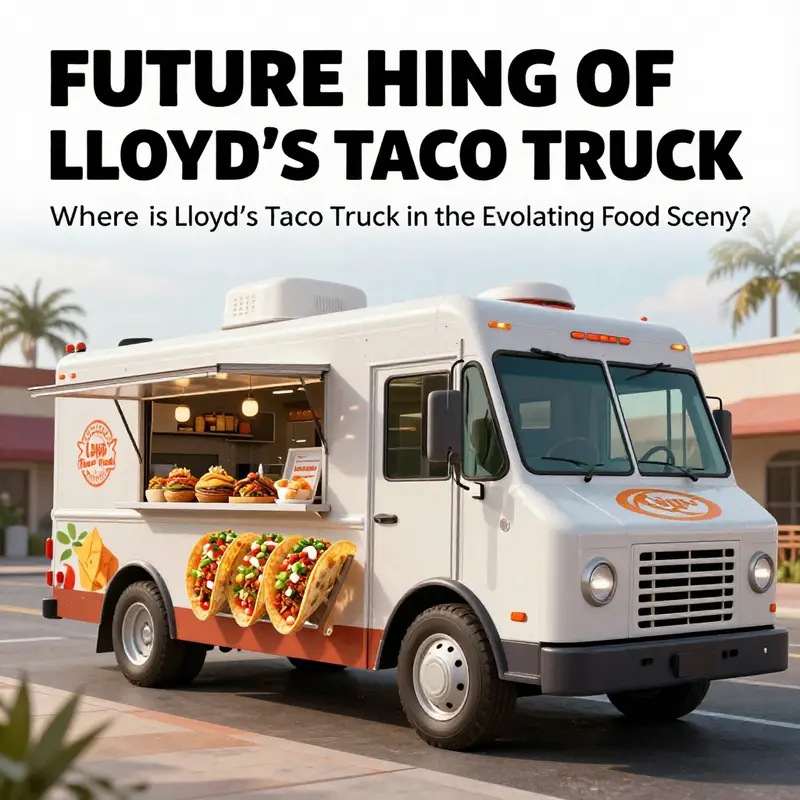 The once-bustling Lloyd’s Taco Truck now stands empty, reflecting on its vibrant past.
