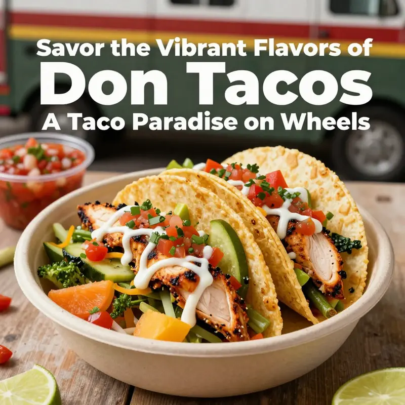 A delightful assortment of customizable tacos, reflecting the vibrant flavors at Don Tacos.