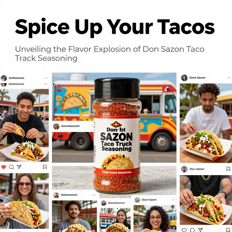 A vibrant assortment of spices used in Don Sazon Taco Truck Seasoning, embodying the essence of its rich flavors.